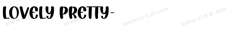 Lovely Pretty字体转换